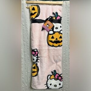 Hello Kitty Halloween Throw Blanket